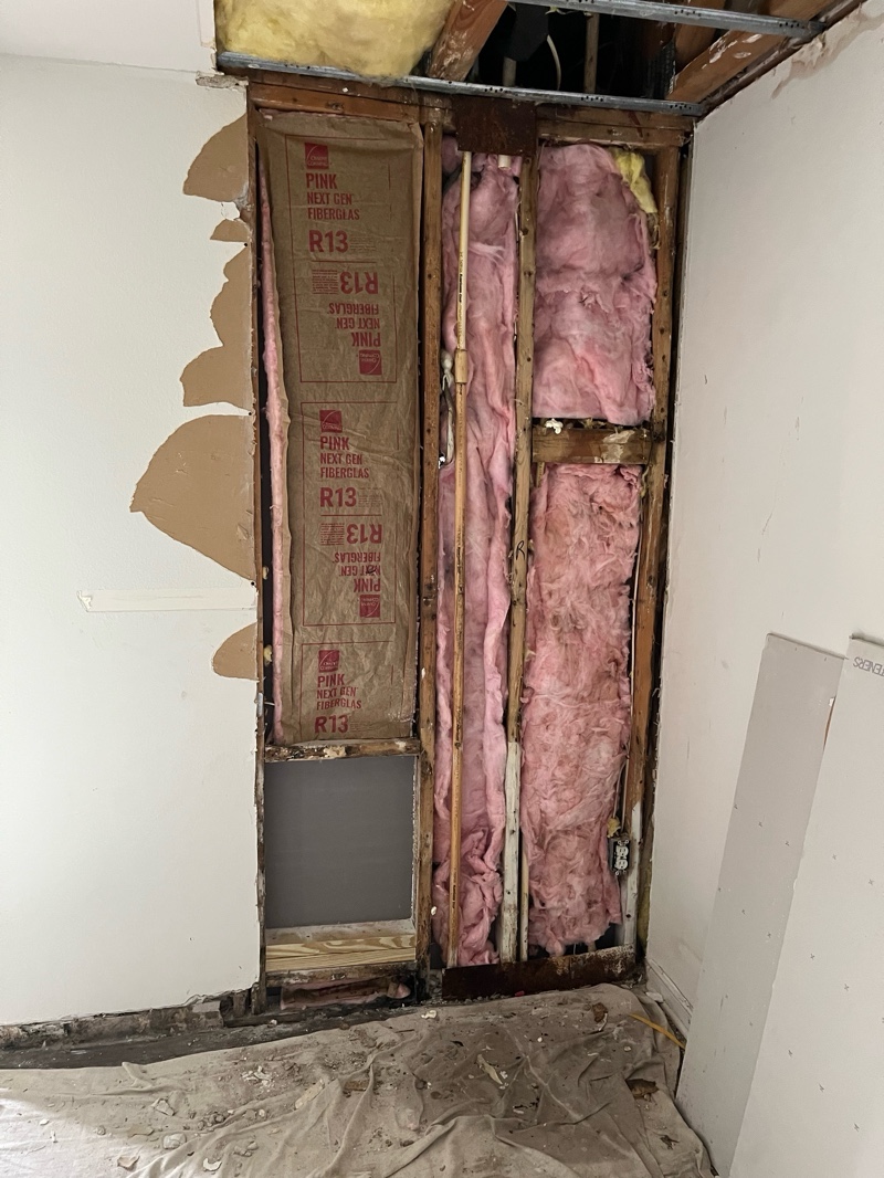 Insulation replacement in progress