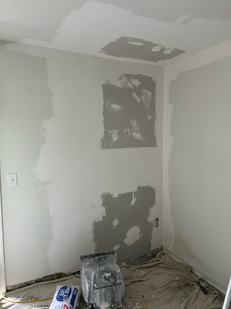 Drywall taping and mudding