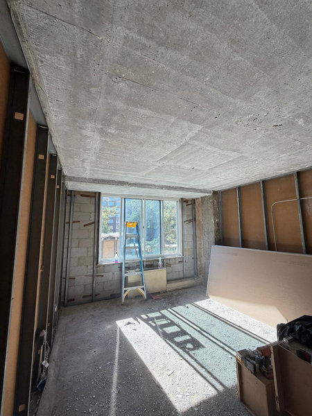 Demolition in progress