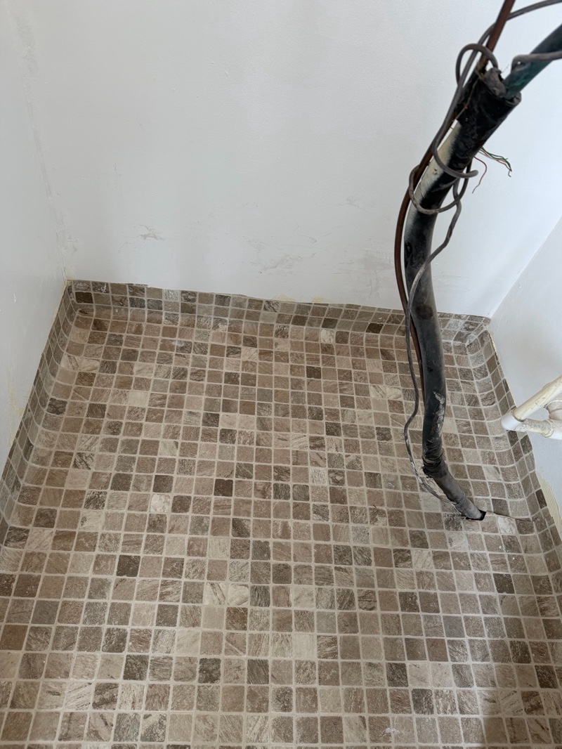 Restored storage floor with premium vinyl